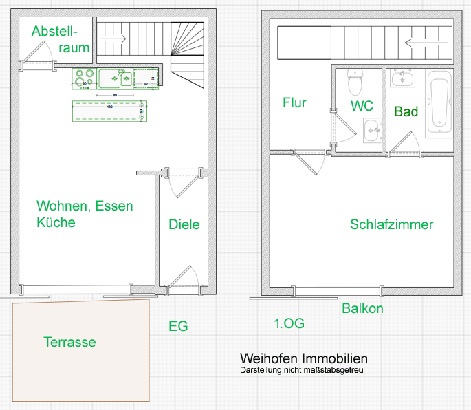 Grundriss der Wohnung/des Hauses